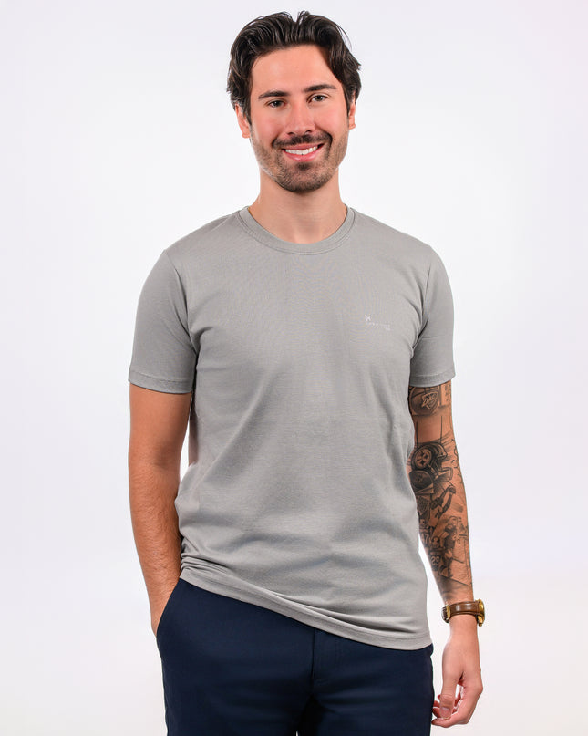 Camiseta Básica Cinza