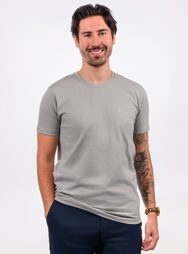 Camiseta Básica Cinza