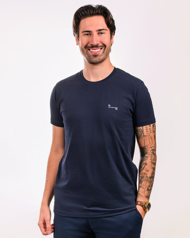 Camiseta Básica Azul Escuro