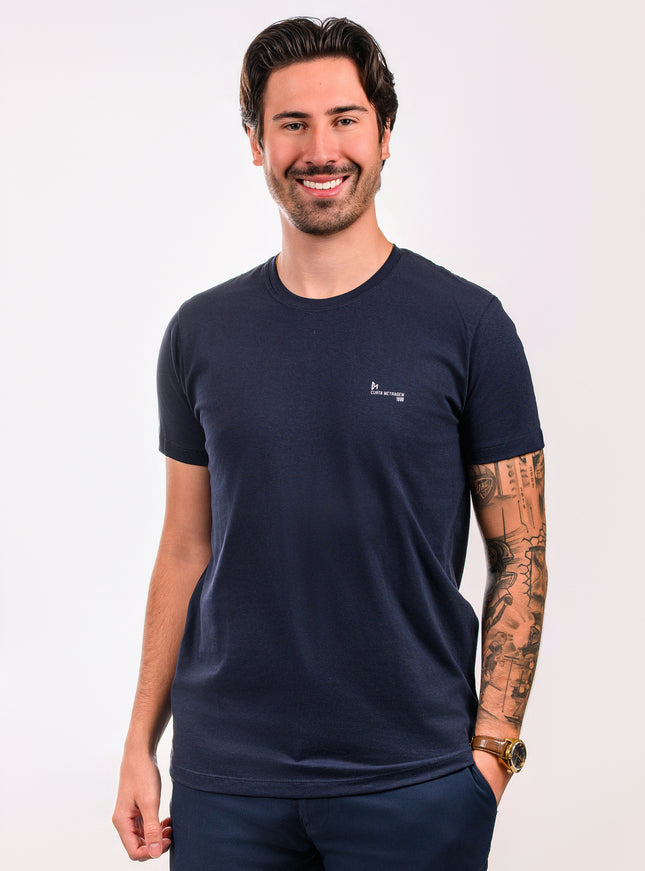 Camiseta Básica Azul Escuro