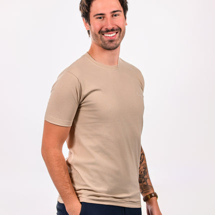 Camiseta Básica Bege