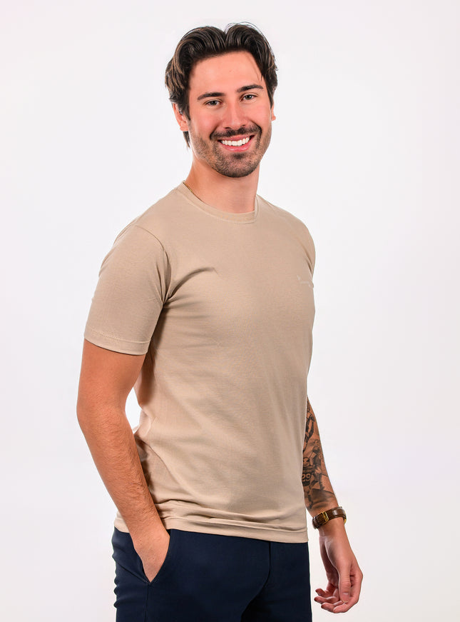 Camiseta Básica Bege
